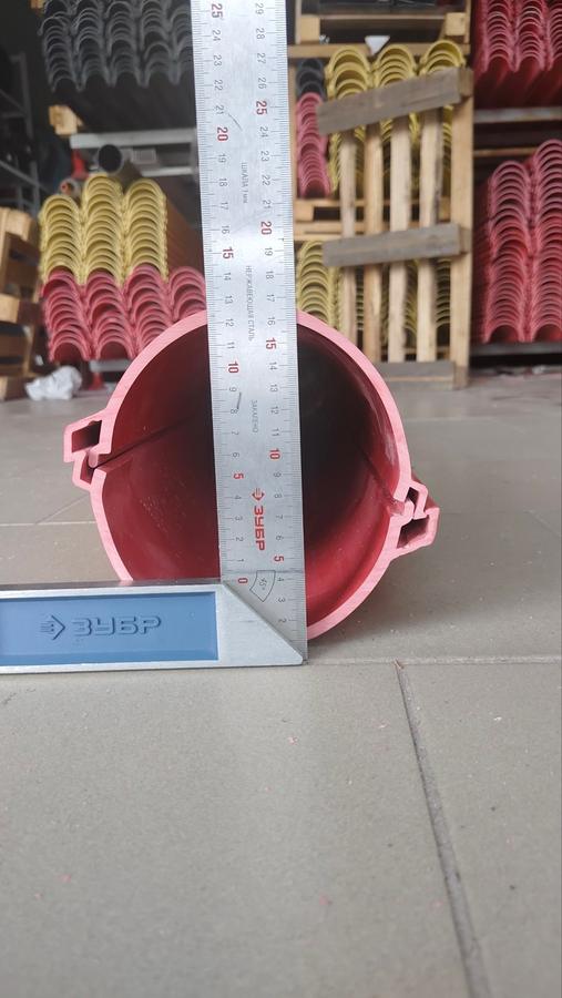 Замер диаметра трубы D160